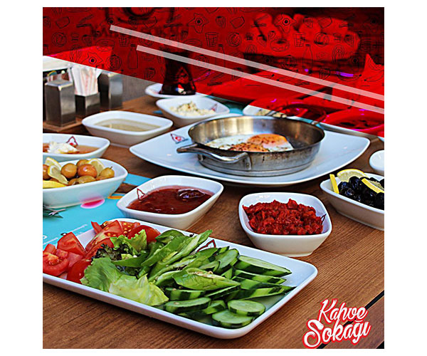 Sokak Serpme Kahvaltı (İki Kişiliktir)