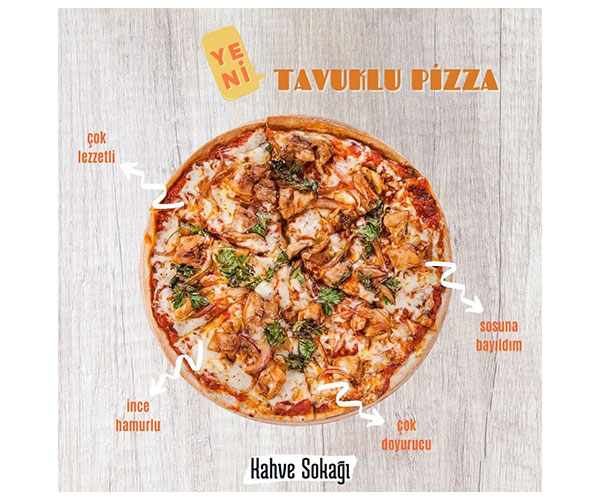 Tavuklu Pizza - YENİ