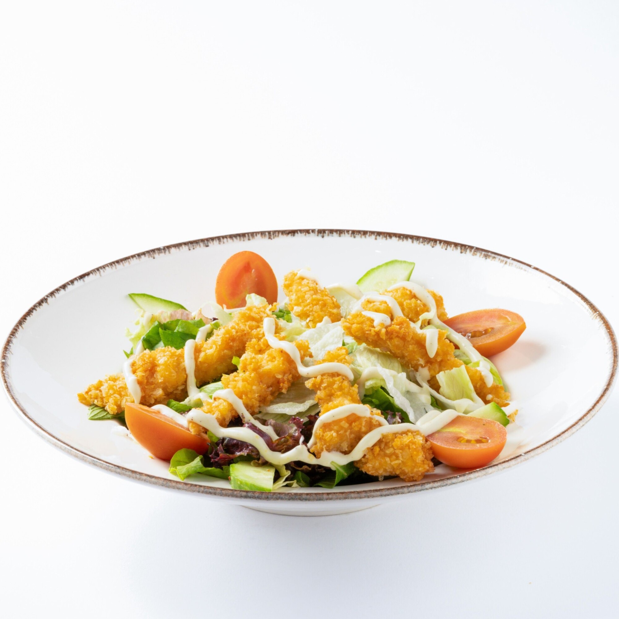 Cheedar Soslu Çıtır Tavuklu Salata