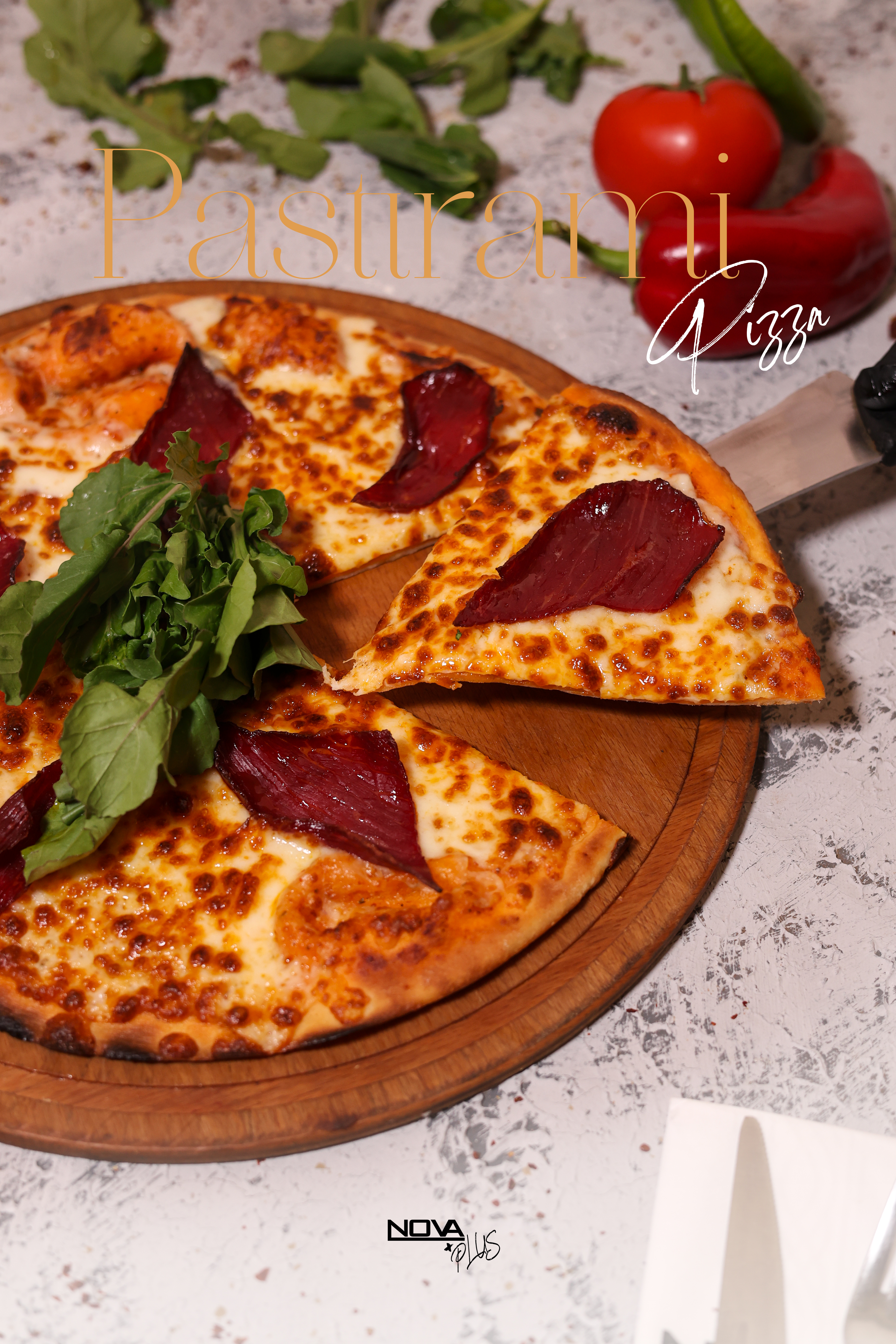 PASTIRMALI PİZZA (küçük boy)