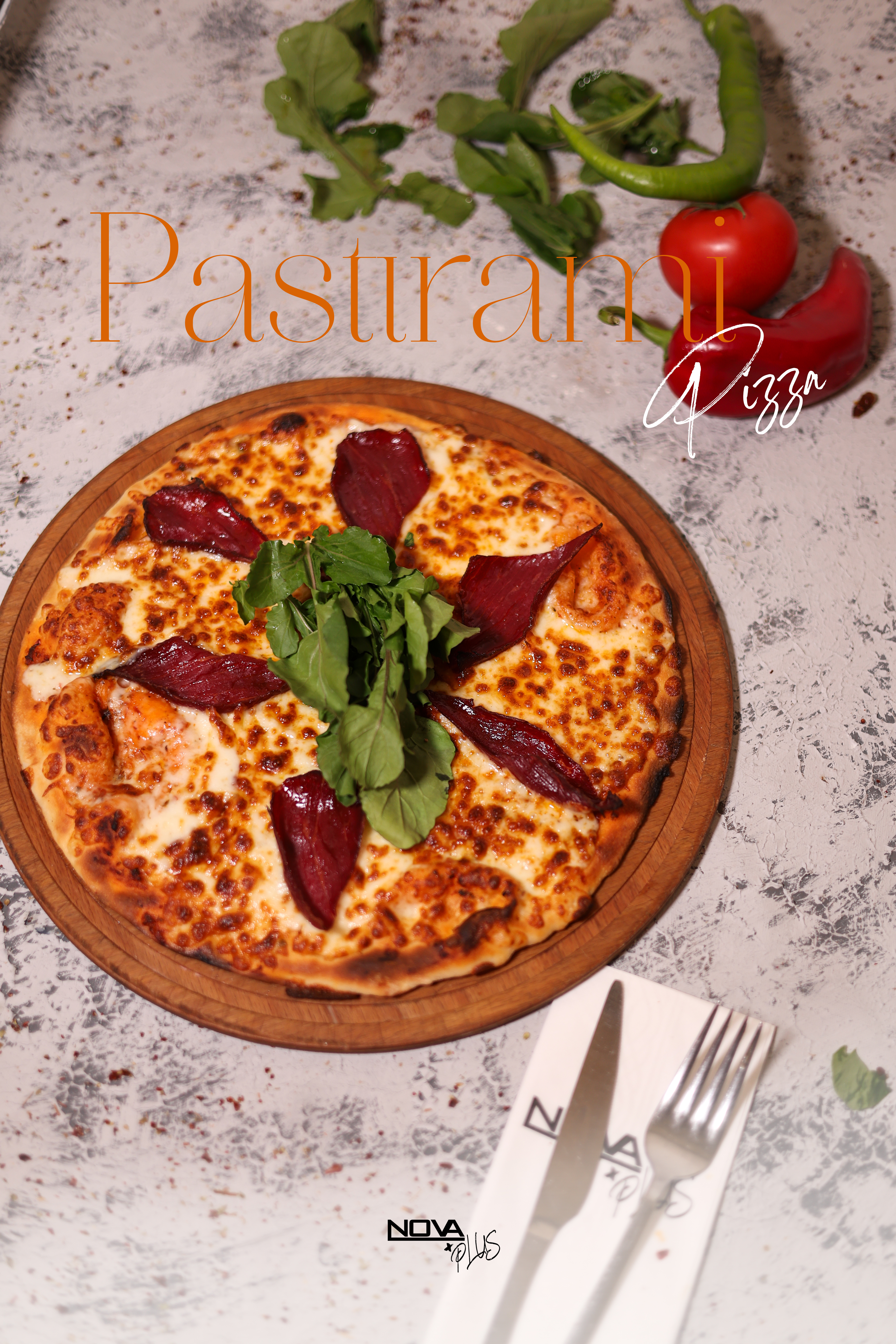 PASTIRMALI PİZZA (orta boy)