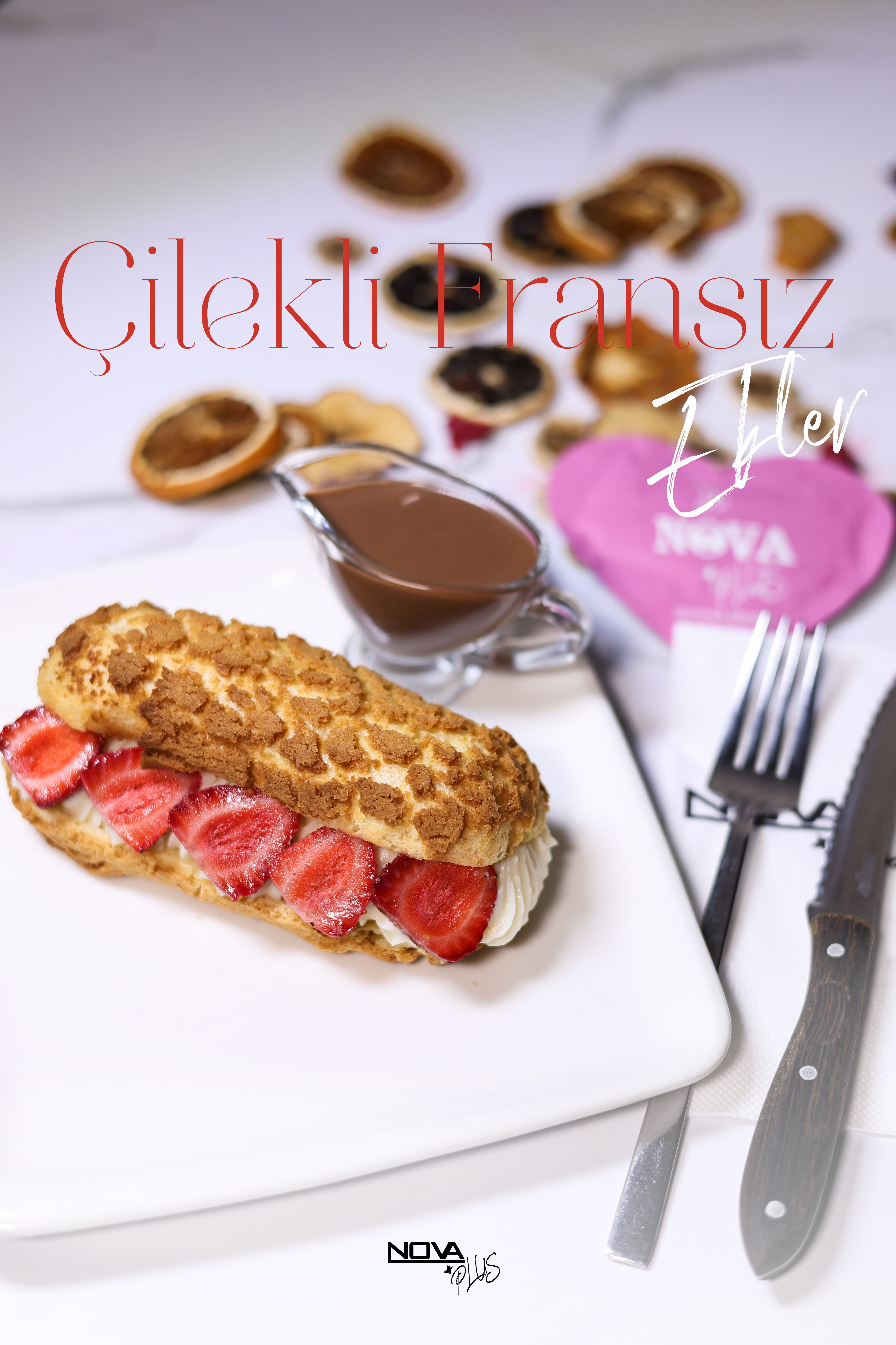 ÇİLEKLİ FRANSIZ EKLER