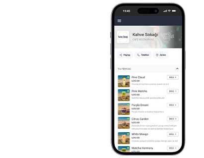 Mobil QR men&uuml; ekran&inodot;